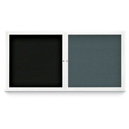 United Visual Products Corkboard, Pearl/White, 60"x36" UV432HPLUS-WHITE-PEARL